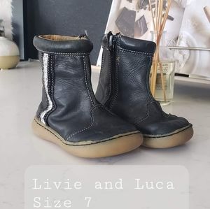 Livie and Luca Measuring Tape boots size 7 toddler
